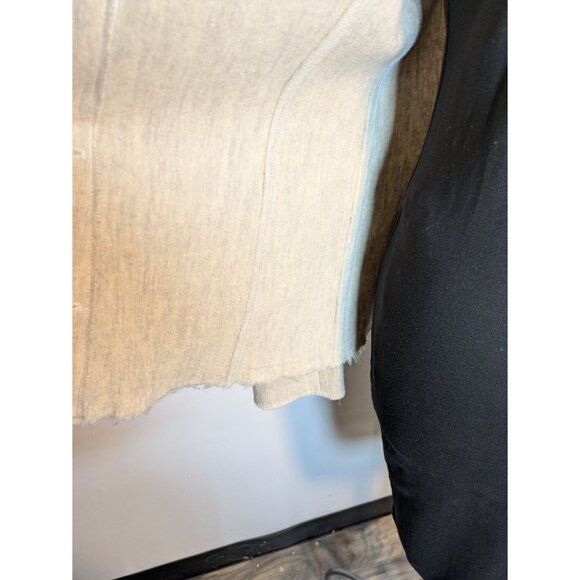 Capucine Puerari Cream Sweater Jacket Wool Blend, Size 2 - Picture 8 of 10